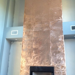 Copper Fireplace Wrap - Artwork