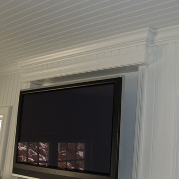 TV's over fireplace