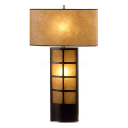 Ventana Table Lamp in Dark Brown - Table Lamps