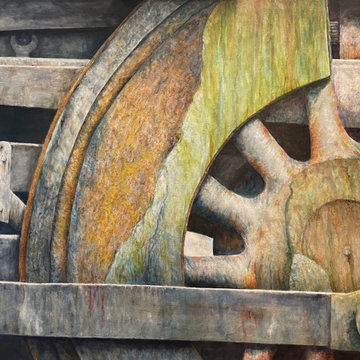 #3 48"x36" rusted gear