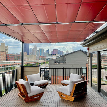 Retractable Shade Structure, Pittsburgh