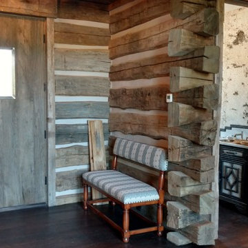 Rustic American Log Stack Siding Jackson, WY