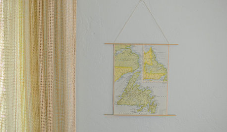 School Yourself in Making a Retro-Style Hanging Map