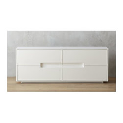 latitude white low dresser | CB2 - Bedroom Furniture