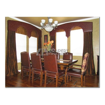 Window treatments with Cornice Boards