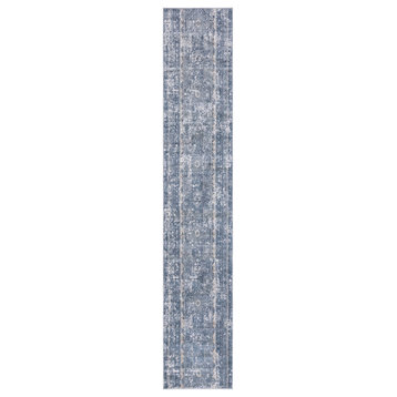 Transitional Ambrose Area Rug, Tropical, Runner 2'2"x12'