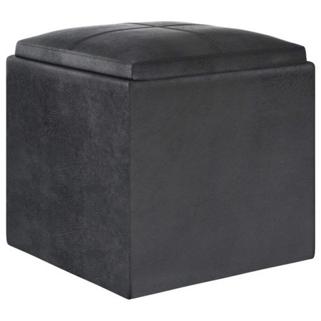 Rockwood Cube Storage Ottoman with Tray