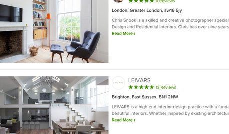 Move Up on Houzz With Professional Reviews
