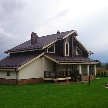 Комбинированный дом в Коробицыно