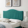 Tufted Headboard, Twin Size, Velvet, Teal Blue, Modern Contemporary, Bedroom