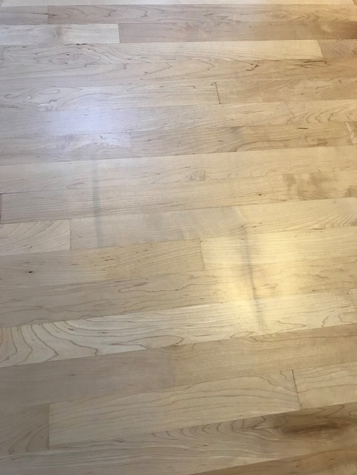 Streaks On Newly Refinished Maple Floor, How To Remove Streaks From Engineered Hardwood Floors