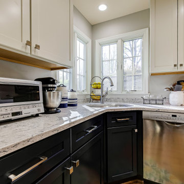 Transitional Two-finish Kitchen Design Alexandria, VA
