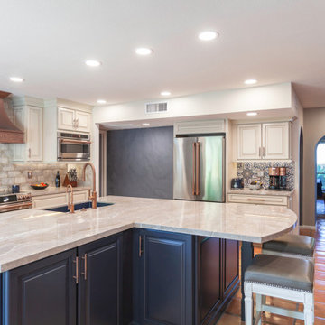 Mediterranean and Spanish Style Kitchen Remodel