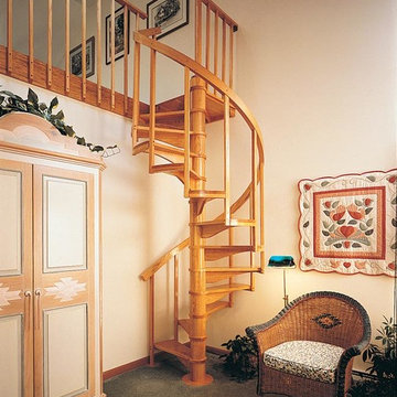 Oak Spiral Stairs