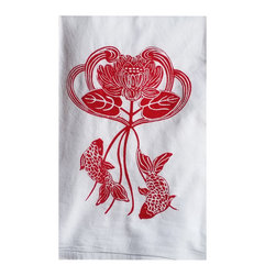 Bungalow Style-Lotus/Koi - Dish Towels