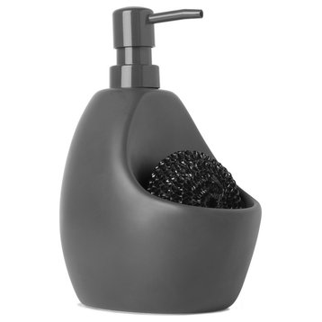 Umbra 330750 Joey 4"W Ceramic Soap Dispenser - Charcoal