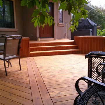 Cozy outdoor deck