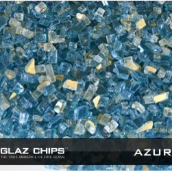1/4 Inch Azuria and Gold Mix Fireglass (10lbs) - Fire Pits