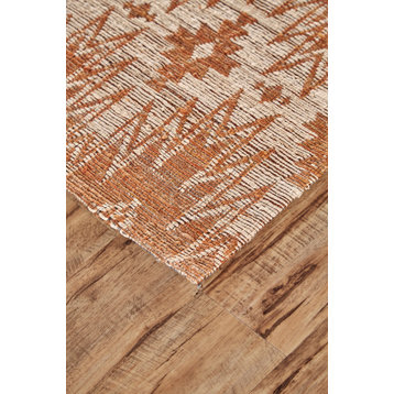 Weave & Wander Lacombe Rug, Rust, 5'x8'