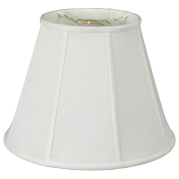 Royal Designs Empire Lamp Shade, Linen White, 9"