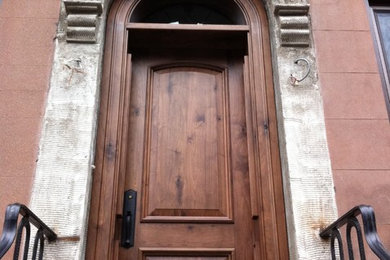 Inspiration for a timeless entryway remodel in New York