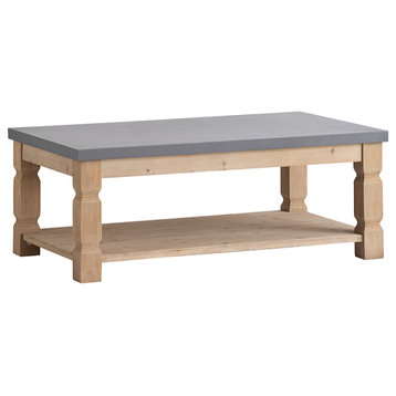 Wood Coffee Table 48x28x19"