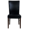 Milton Bonded Leather Dining Chair,Set of 2 - Black