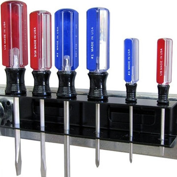 Wall Control tool board screw driver holders mount to pegboard strips tool board