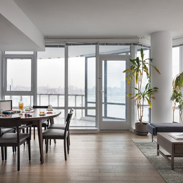 Riverfront Condo with City Views - Open Concept Living and Dining Room