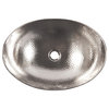 Confucius 19" Vessel Bathroom Sink in Nickel