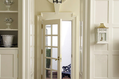 Example of an eclectic entryway design in New York