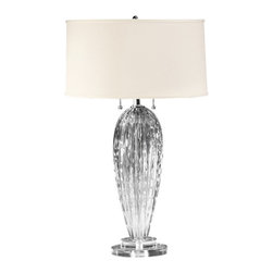 Inviting Home Inc. - Clear Venetian Glass Lamp - Table Lamps