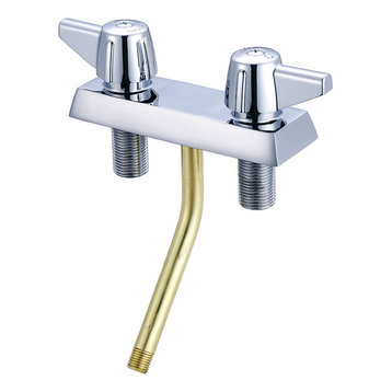 Central Brass 1131-B Double Handle Shampoo Faucet Trim - Polished Chrome