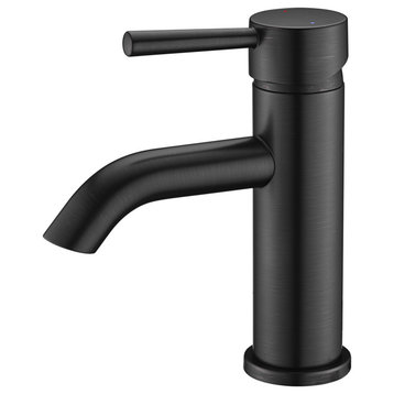 Luxier BSH03-S Single-Handle Bathroom Faucet with Drain, Oil Rubbed Bronze