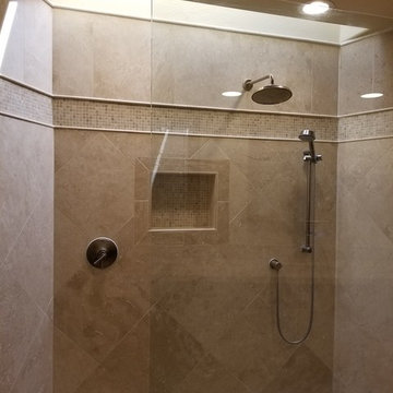 Traditional Bathroom Remodel with Spa Shower