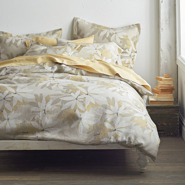 Shady Leaf Linen Duvet Cover