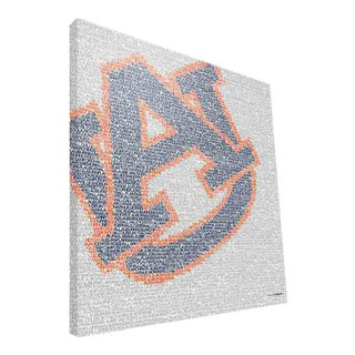 Auburn University Tigers Typo Canvas Print, 12