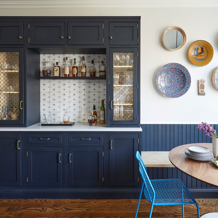 75 Home Bar with Blue Cabinets - July, 2026