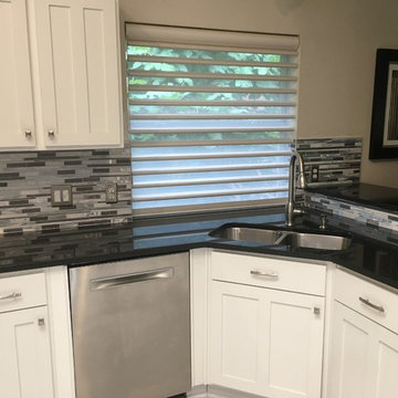 KITCHEN - Backsplash - Linear Mosaic Marble, Stone, Metal