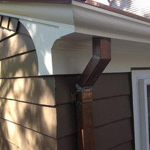 Dwight house downspouts