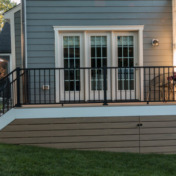 Arlington Outdoor Multi-Use Premier Space with a new staircase and a deck landin