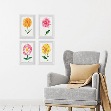 Flower Power Quadriptych