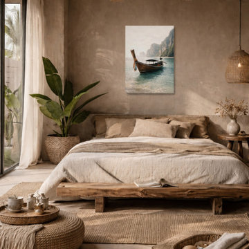 Tropical Seascape Calm – Tropical Coastal Wall Art