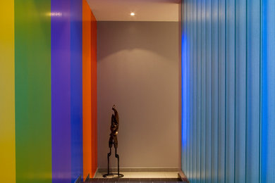 Cette photo montre un couloir éclectique.