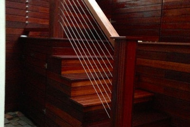 Staircase - contemporary staircase idea in Boston