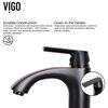 VIGO Crystalline Glass Vessel Sink and Linus Vessel Faucet, Antique Rubbed Bronze