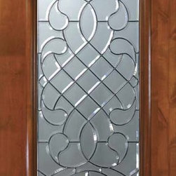 Slab Home Single Door 80 Knotty Alder Savoy Full Lite Glass - Front Doors