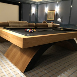 Zenith Teak Pool/Conversion and Foosball - Game Tables