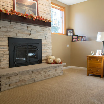 Family Room Carpet & Vinyl Plank