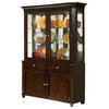 Steve Silver Company Marseille Buffet and Hutch in Merlot Cherry